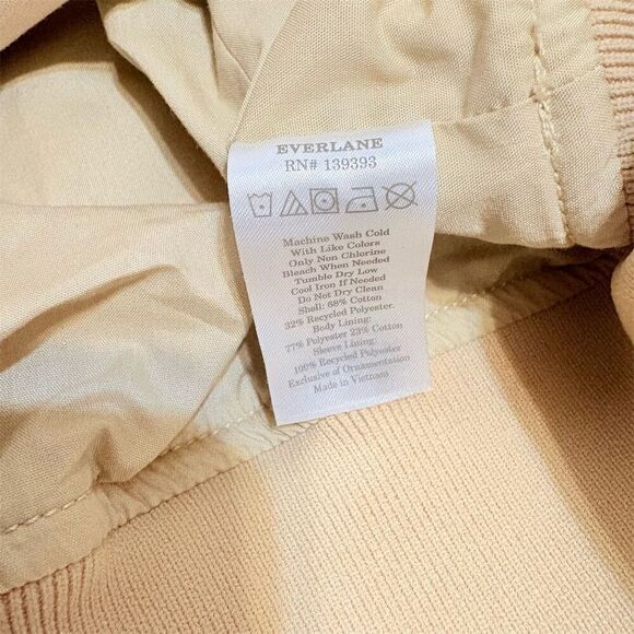 Everlane Womens Tan Oversized Bomber Jacket Size XS - Picture 8 of 8